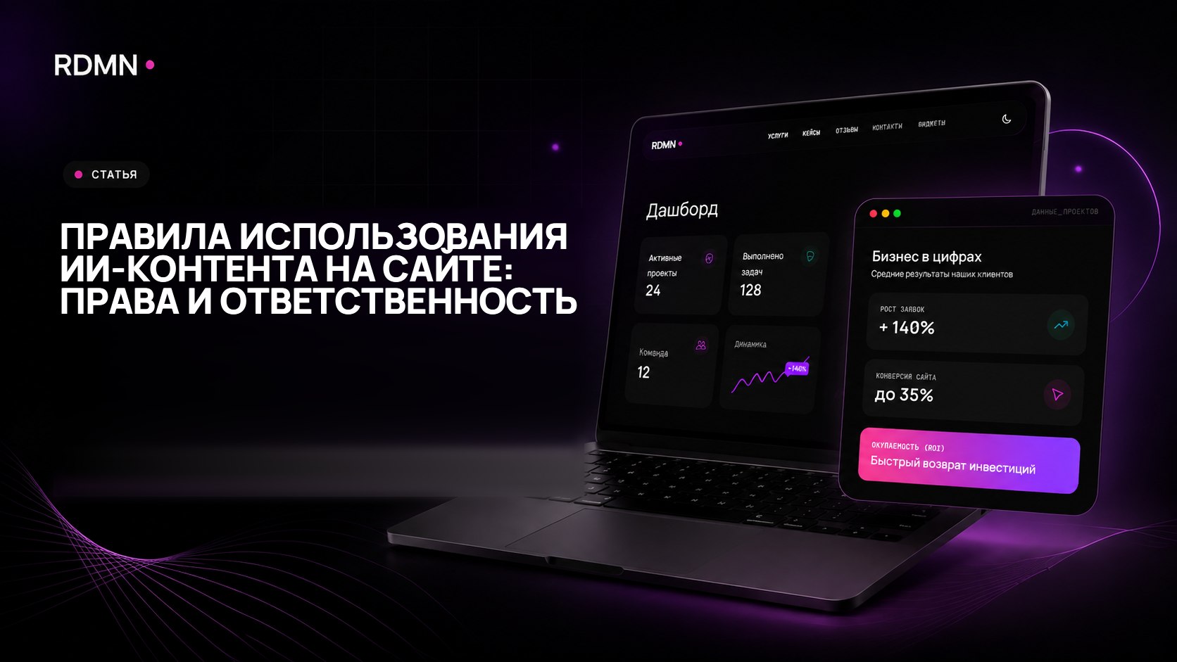 Правила использования ИИ-контента на сайте: права и ответственность