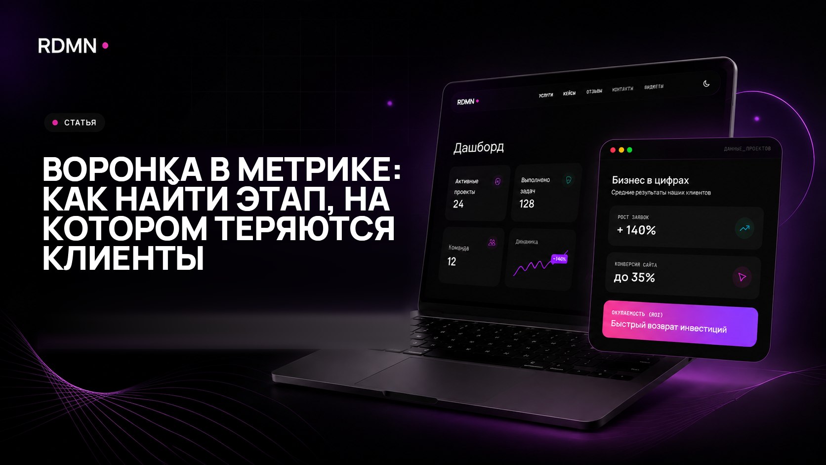 Воронка в Метрике: как найти этап, на котором теряются клиенты